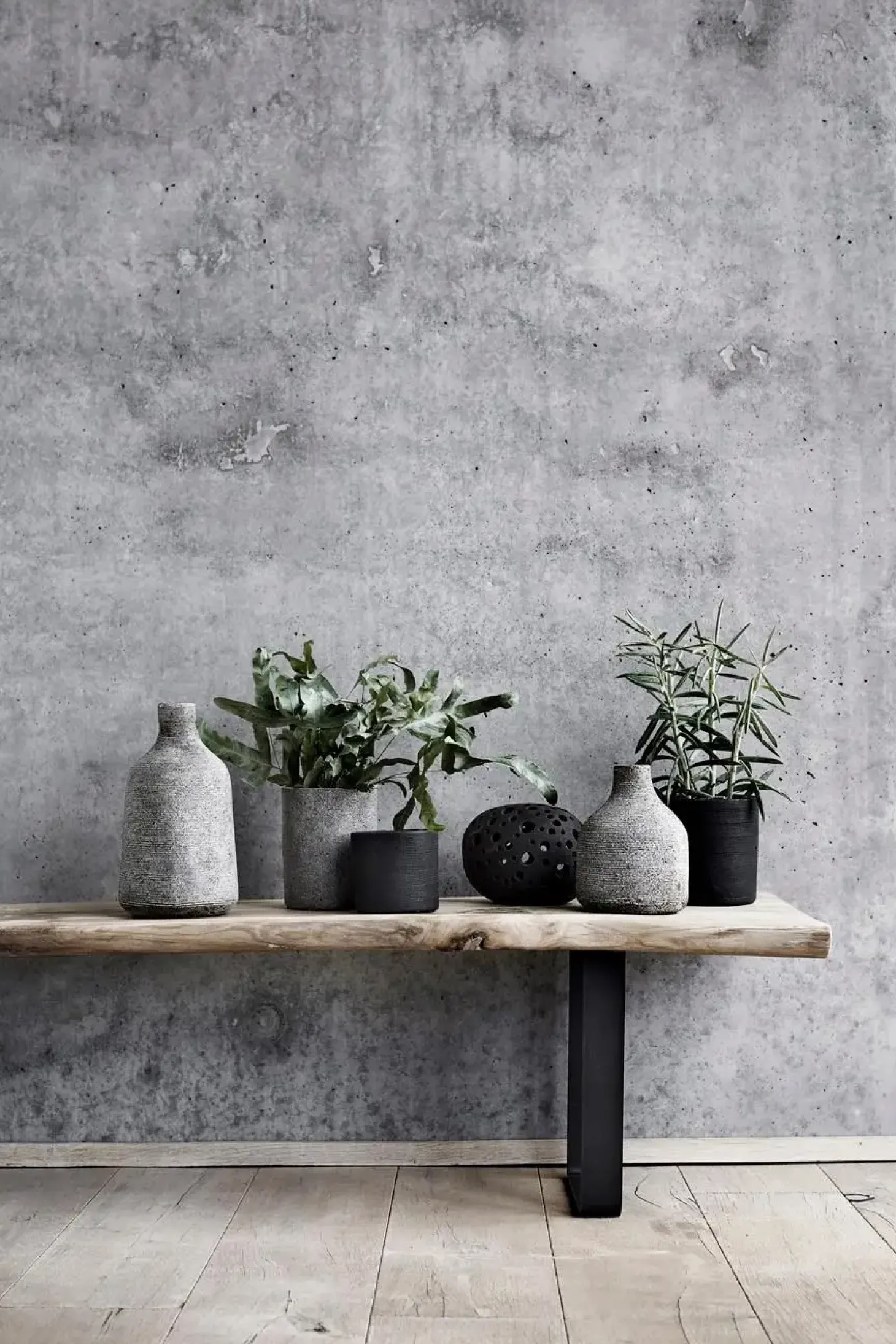 Muubs - Vase - Stain - Large - Grå/Brun