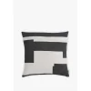New Works - pude med print - sort - 55 cm x 55 cm