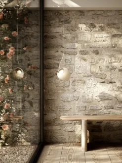 Nordic Tales - loftlampe Pendel - Bright Barocco - med creme kabel