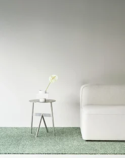 Normann Copenhagen - Flick Rug 80x200 cm - Off White/Dark Green