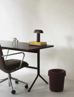 Normann Copenhagen - Hide Office Bin Burgundy