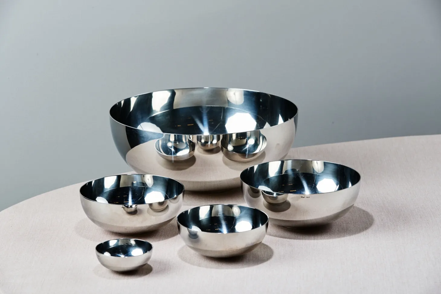 Piet Hein - Skål dia. 18 cm. Rustfrit stål - blank