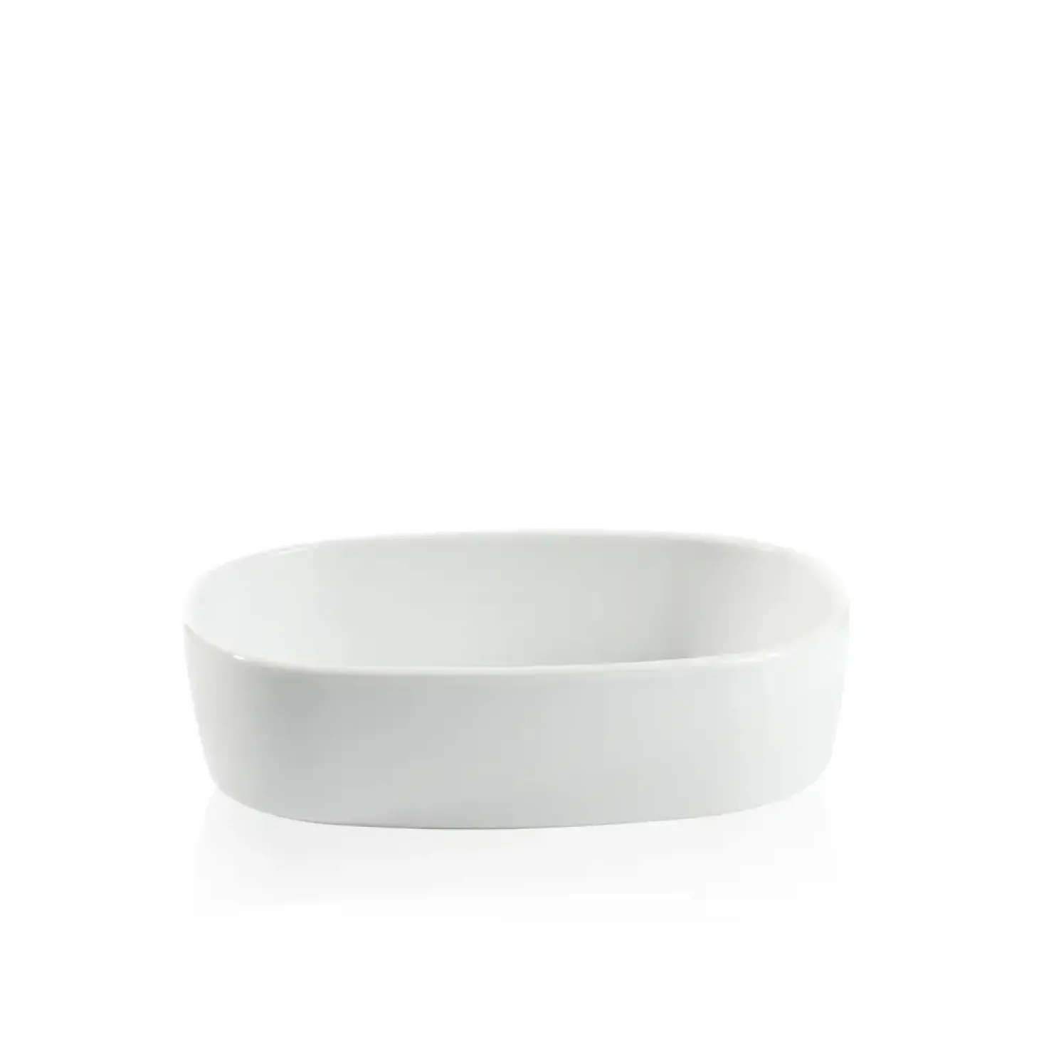 Piet Hein - Superellipsefad porcelain 19*25*6,5 cm - HVID HØJ