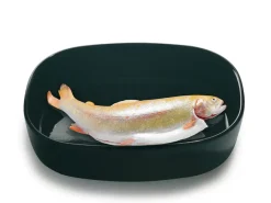 Piet Hein - Superellipsefad porcelain 23*30*7 cm HØJ/Sort