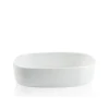 Piet Hein - Superellipsefad porcelain 23*30*7 cm - HVID HØJ