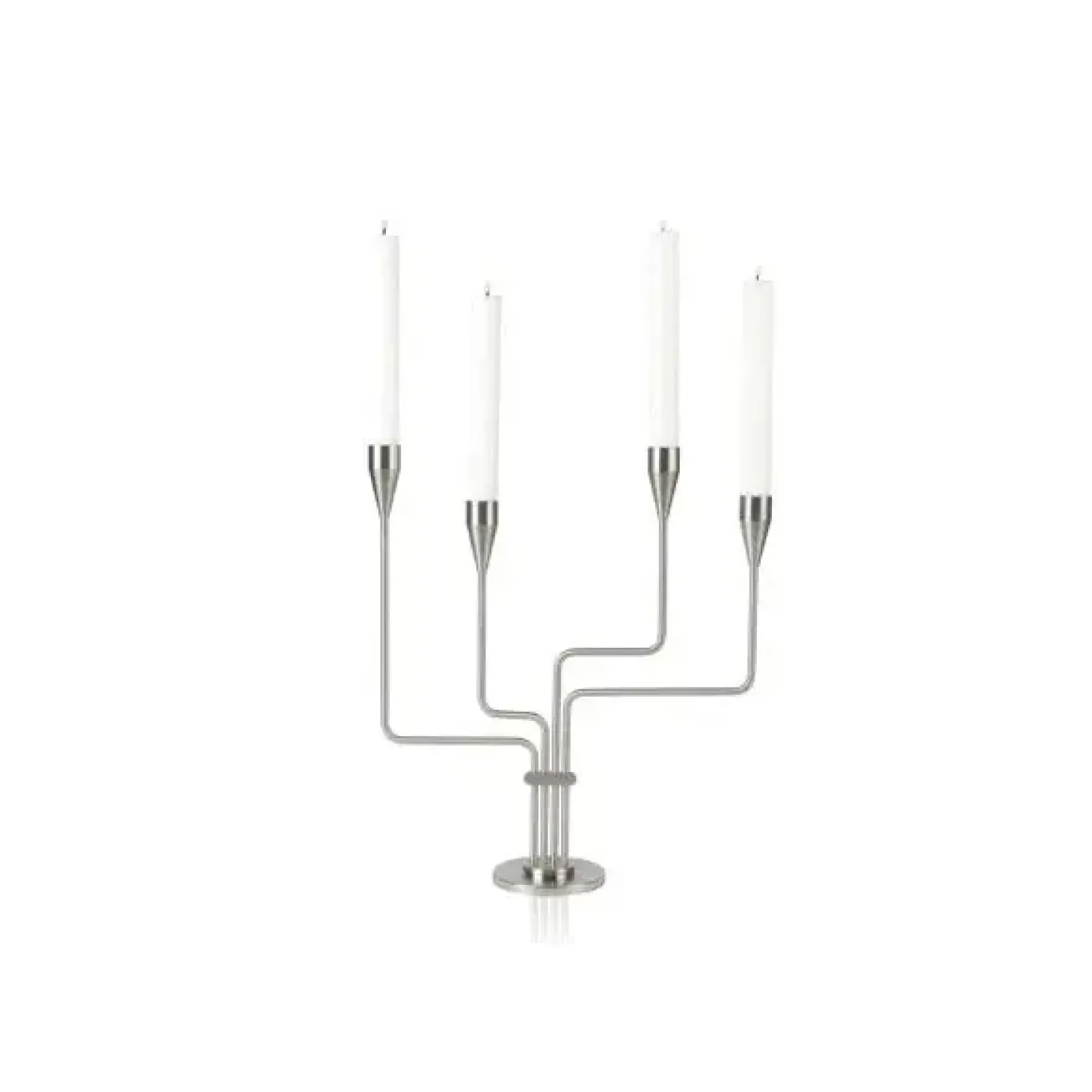 Piet Hein - Sydkorset lysestage, H. 38 cm. Rustfrit stål