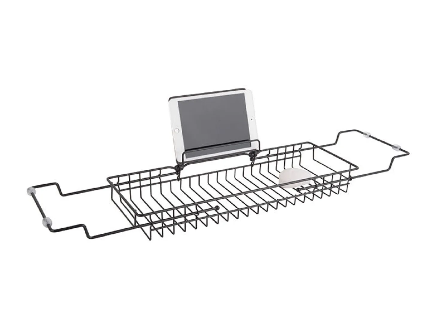 Present time - Bath tub caddy iron black