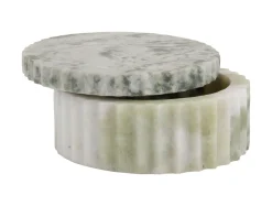Present time - Bowl with lid marble himalayan green