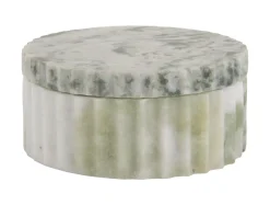 Present time - Bowl with lid marble himalayan green