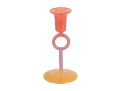 Present time - Candle holder Anillo Vivo small multi colour bright red