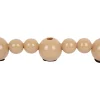 Present time - Candle holder Bubbles straight enamel soft brown