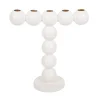 Present time - Candle holder Bubbles high enamel white