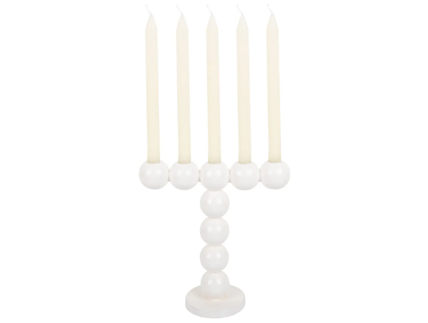 Present time - Candle holder Bubbles high enamel white