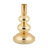 Present time - Candle holder Dazzle small gold plated