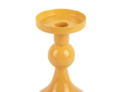 Present time - Candle holder Funky small bright yellow