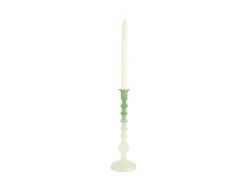 Present time - Candle holder Grato Mecer large retro green to soft green