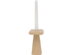 Present time - Candle holder Roca large soft brown