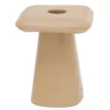 Present time - Candle holder Roca small soft brown