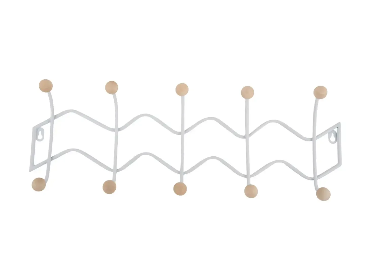 Present time - Coat rack Double Zig Zag white