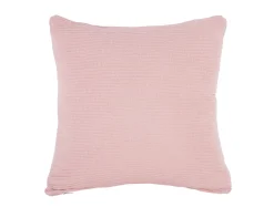 Present time - Cushion Zigzag knitted cotton soft pink