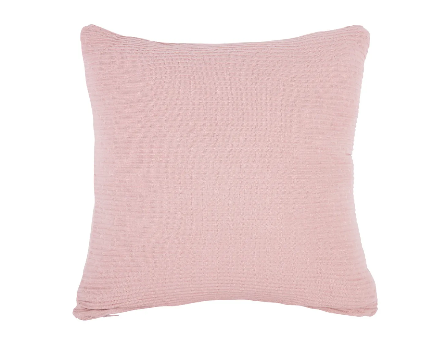 Present time - Cushion Zigzag knitted cotton soft pink