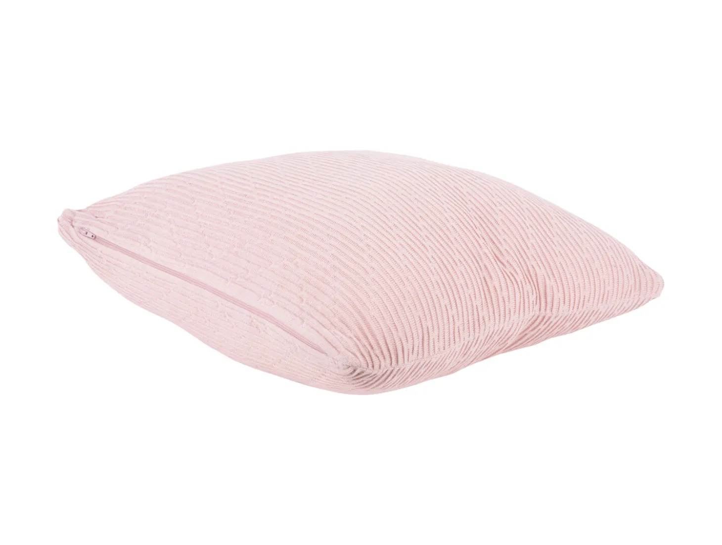Present time - Cushion Zigzag knitted cotton soft pink