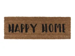 Present time - Doormat Happy Home black