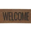 Present time - Doormat Welcome black coir