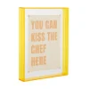 Present time - Photo frame Gayo Large acrylic bright yellow