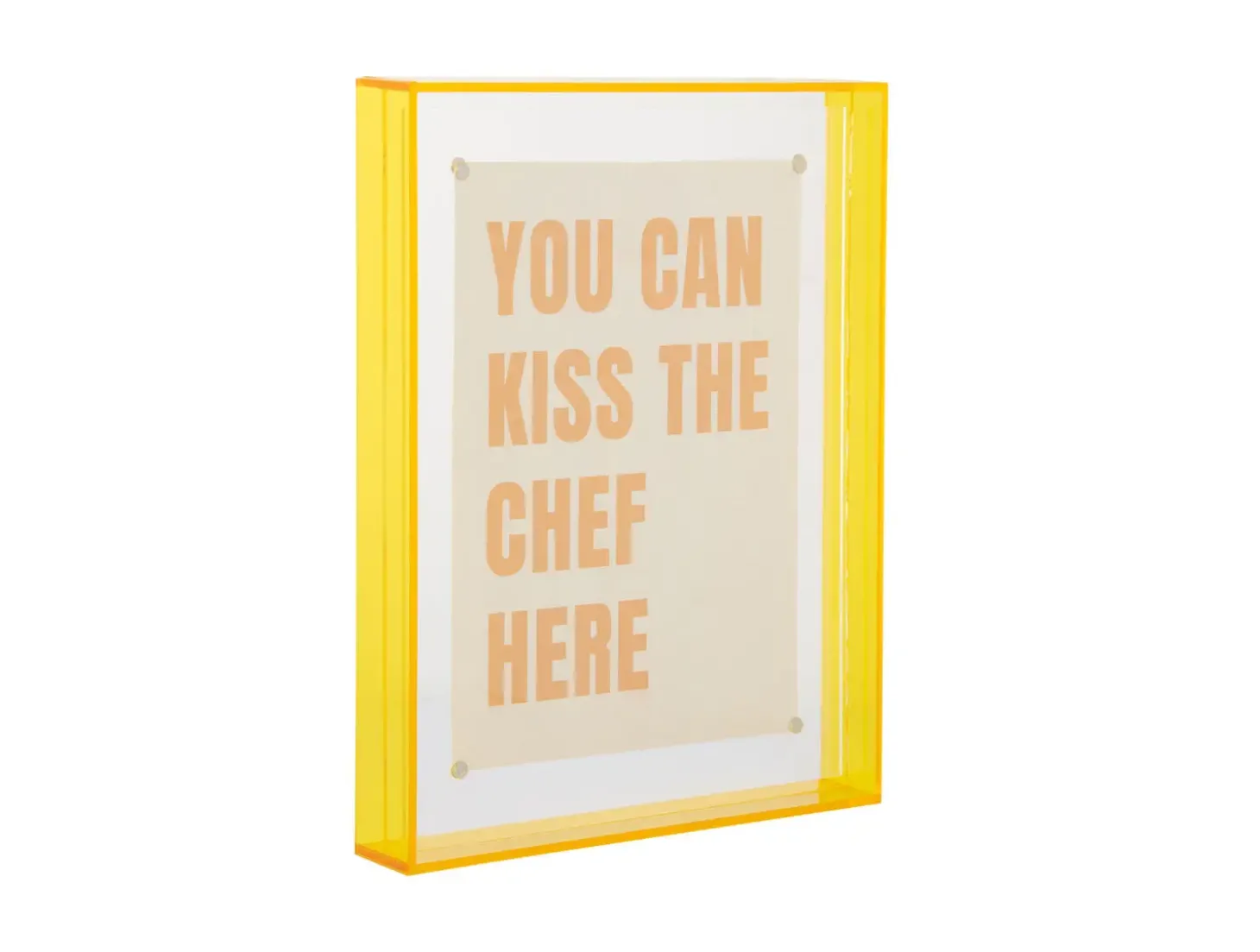 Present time - Photo frame Gayo Large acrylic bright yellow