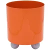 Present time - Plant pot Double Funky medium bright orange w. soft purple