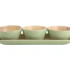Present time - Snack set Puro bamboo soft green