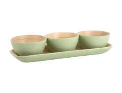 Present time - Snack set Puro bamboo soft green