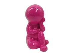Present time - Statue Amigo Dreaming medium bright pink