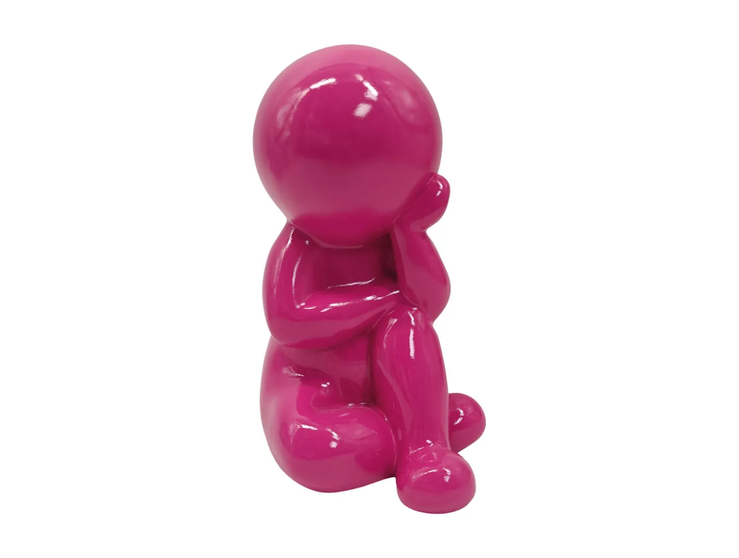 Present time - Statue Amigo Dreaming medium bright pink