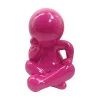 Present time - Statue Amigo Sitting large bright pink