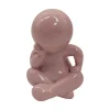 Present time - Statue Amigo Sitting medium soft pink