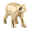 Present time - Statue Bear metal gold plated