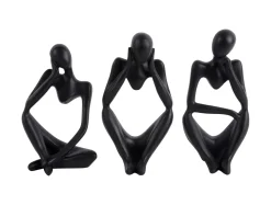 Present time - Statue Imagine polyresin black
