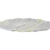 Present time - Tray Waved oval medium marble himalayan green