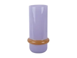 Present time - Vase Animado Anillo large soft purple w. mango yellow
