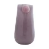 Present time - Vase Bolita glass medium soft purple w. soft pink