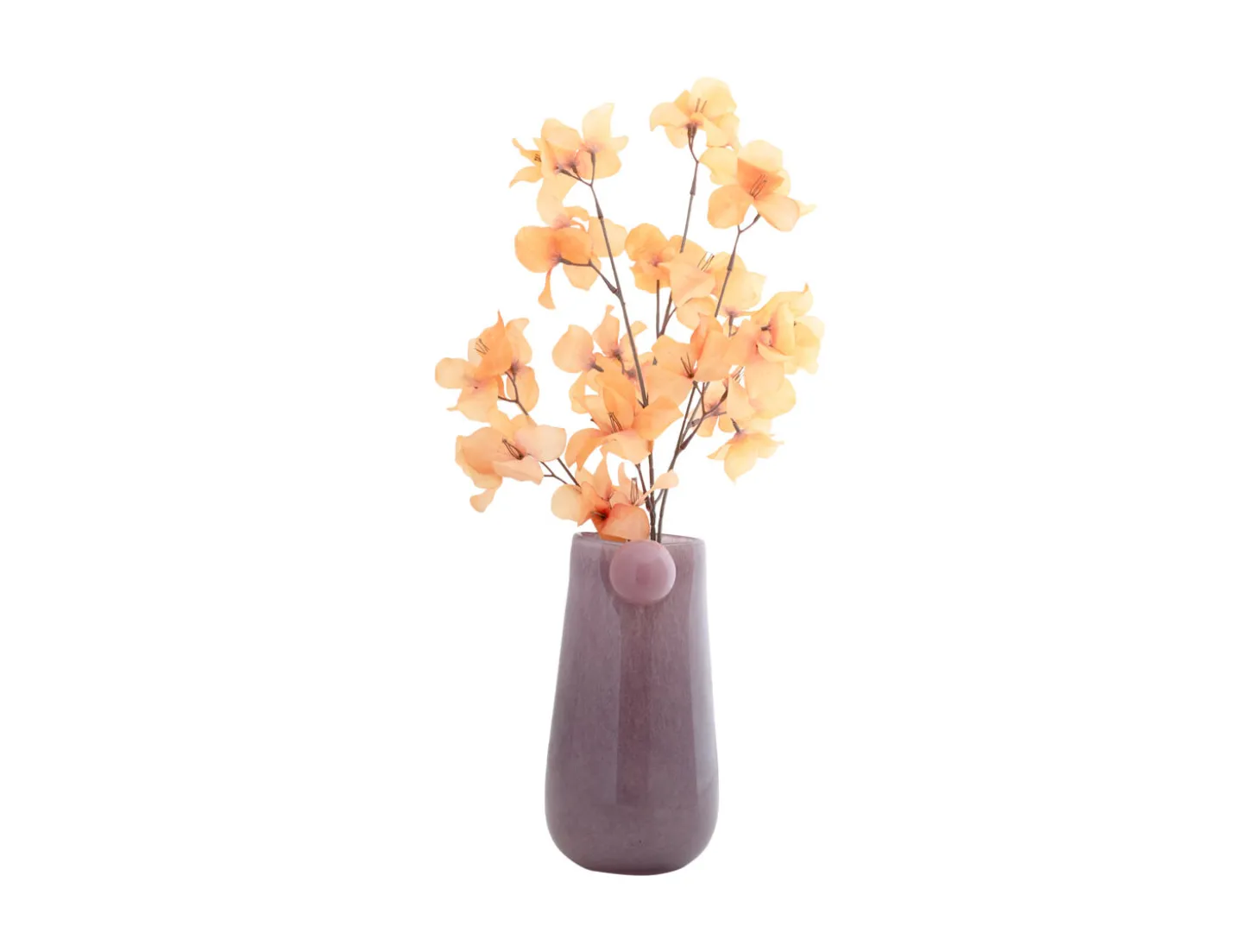 Present time - Vase Bolita glass medium soft purple w. soft pink