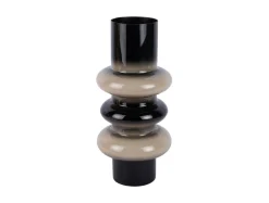 Present time - Vase Grato medium black w. warm grey