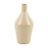 Present time - Vase Ivy bottle cone iron enamel latte brown