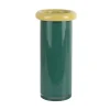 Present time - Vase Plegado L retro green w. soft yellow