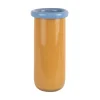 Present time - Vase Plegado XL mango yellow w. soft blue