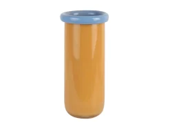 Present time - Vase Plegado XL mango yellow w. soft blue