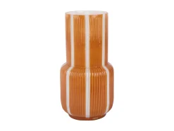 Present time - Vase Rayado Retro high mango yellow