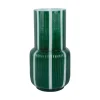 Present time - Vase Rayado Retro high retro green